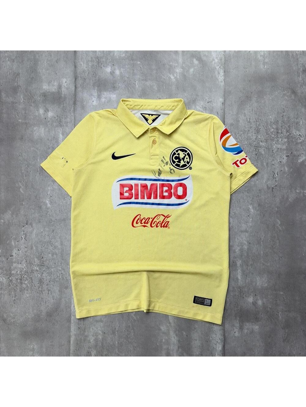 Y2K Nike Club America 2014 Liga MX Home Futbol Polo Jersey